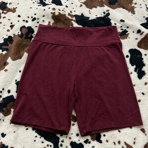 FULL TILT biker shorts maroon size medium